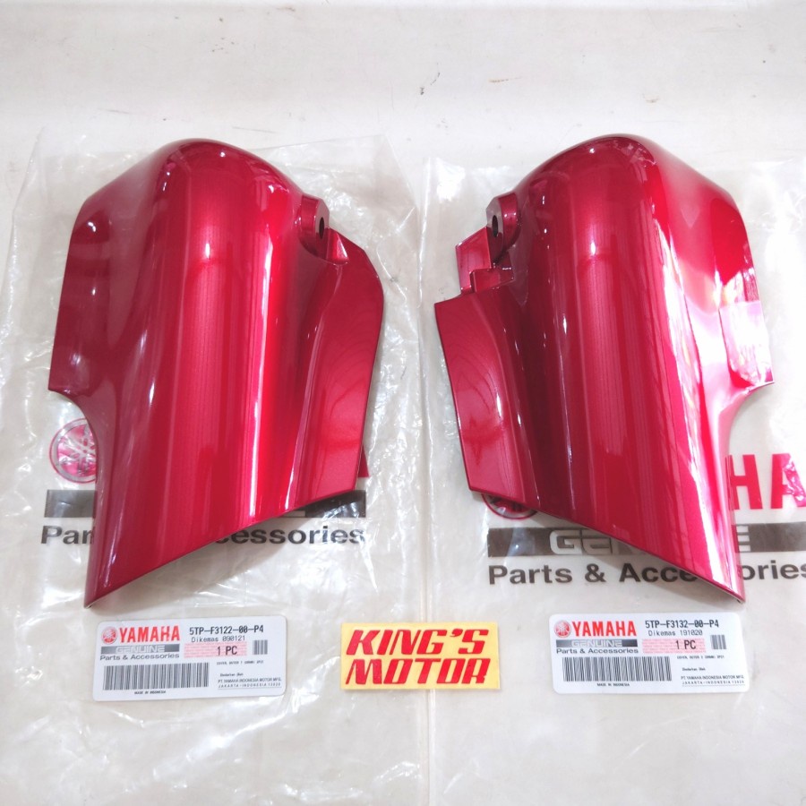 cover tutup shock fork sambungan spakbor depan jupiter z merah marun