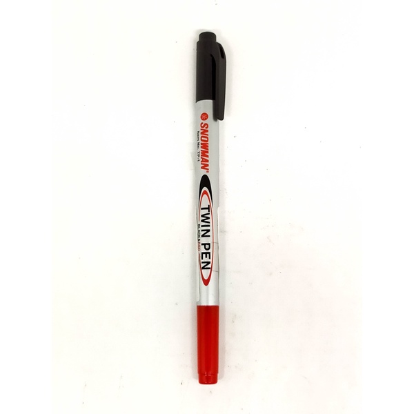 

Spidol Twin Pen Hitam Merah Snowman / TWIN MARKER SNOWMAN TP-1 (1PCS) ++