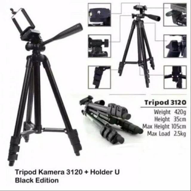Weifeng Tripod 3120 - Tripod HP dan Kamera