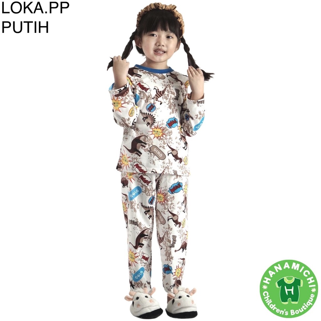 Hanamichi LOKA.PP Setelan Piyama Anak Lengan Panjang Full Print