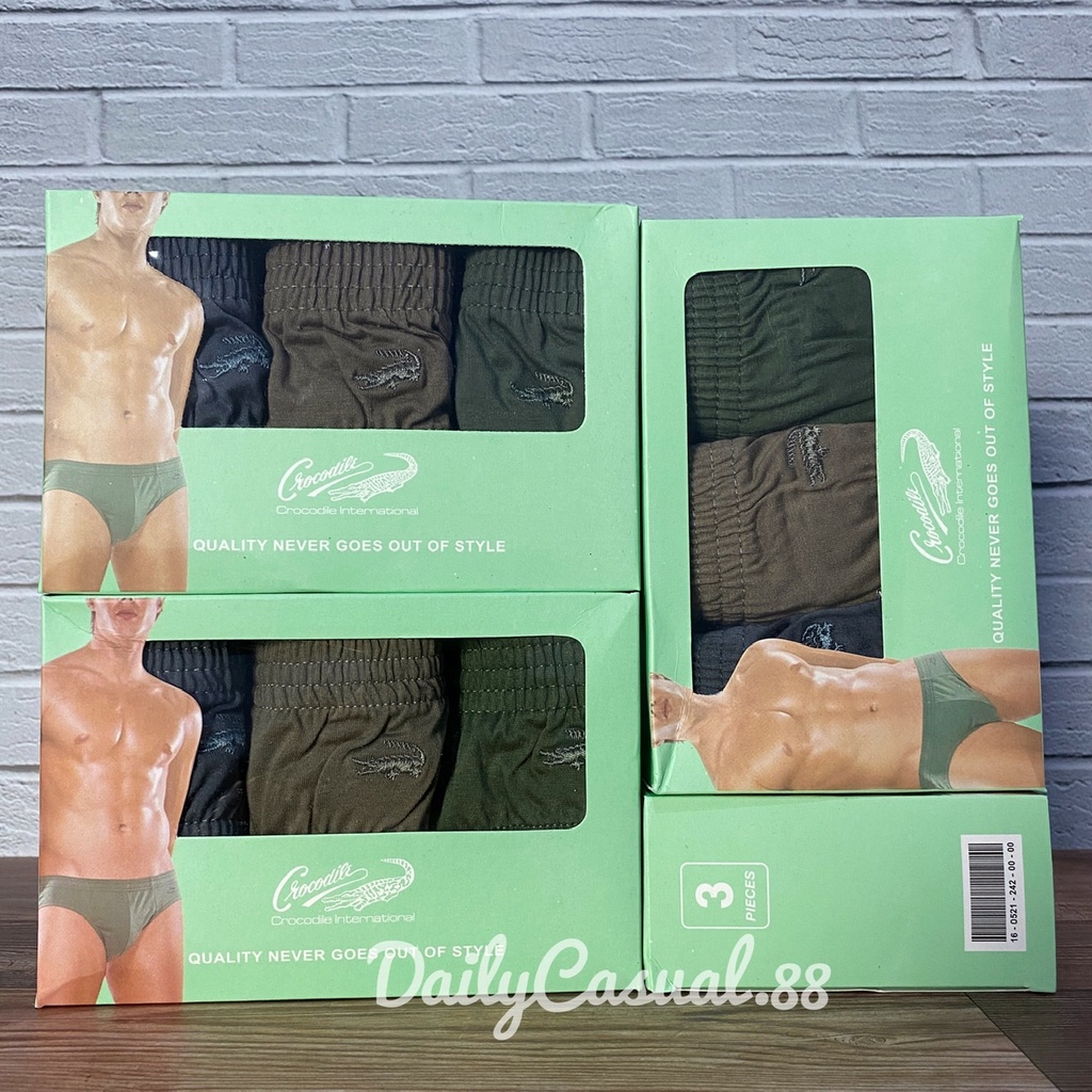 Celana Kolor Pria Dewasa CD Pria Crocodile art 242 Pakaian Dalam Pria Dewasa isi 3