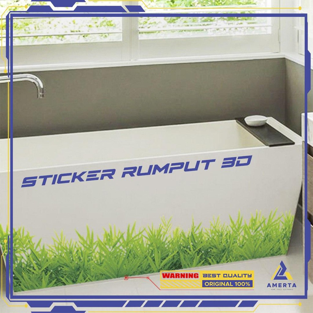 Sticker Wallpaper Dinding Motif Rumput 70X50cm