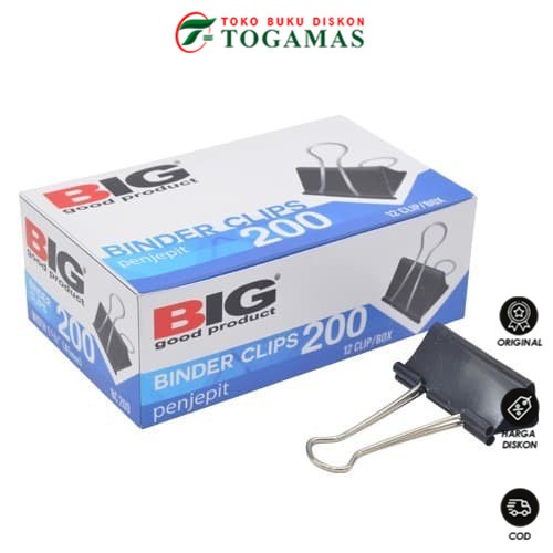 

READY STOCK !! BINDER CLIPS 41MM NO.200/PACK BIG
