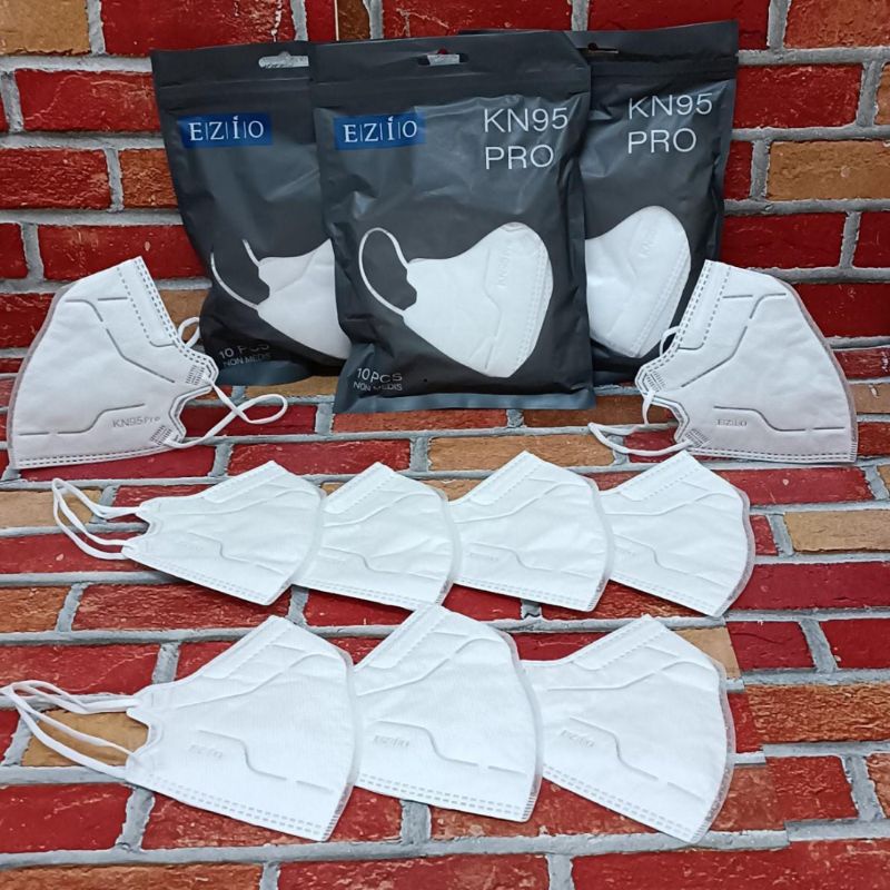 Masker Kf94 isi 50pcs 4ply High Quality Bahan Nyaman dan Lembut Semarang-KN95 PRO PUTIH 50PCS