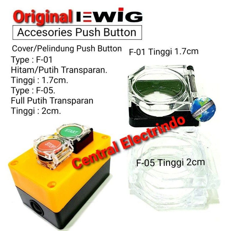 Cover/Pelindung Push Button 22mm F-01 &amp; F-05.