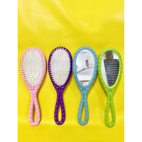 sisir kaca / sisir kaca in 1 / sisir portable / sisir kaca portable / sisir kecil / sisir bulat