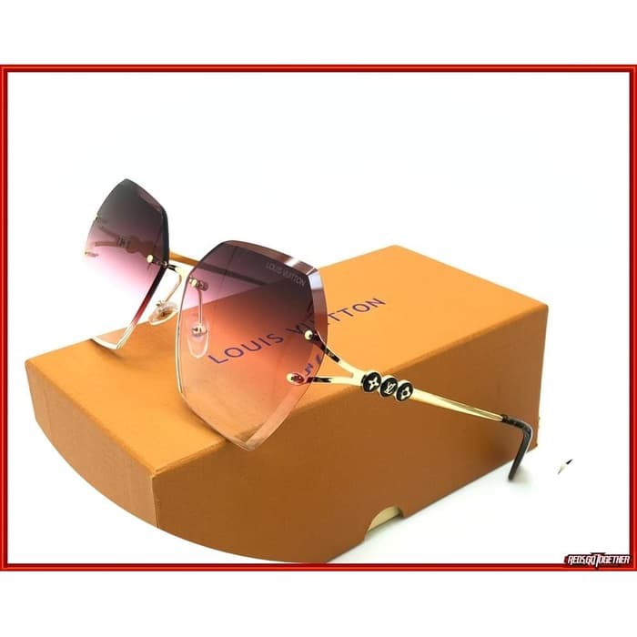 KACAMATA PRIA WANITA SYAHRINI KEKINIAN SUNGGLASES LV M955 -