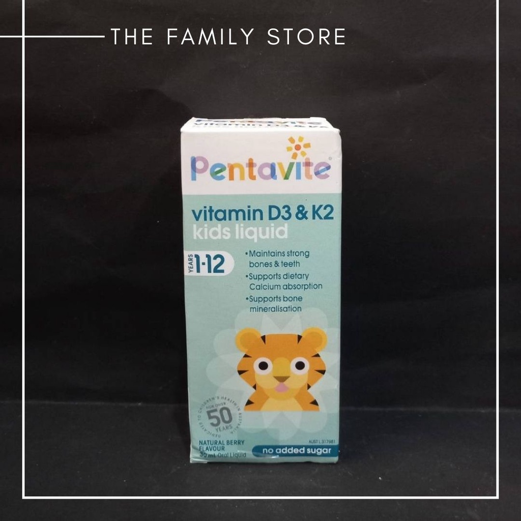 Pentavite Vitamin D3 & K2 Kids Liquid 30ml