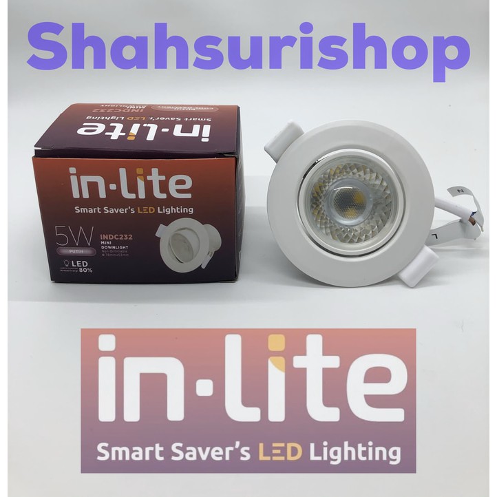 LAMPU SOROT INLITE IN-LITE 5W 5 W 5WATT 5 WATT INDC232