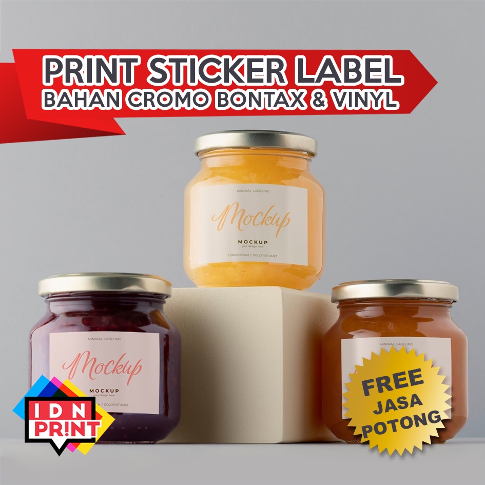 IDN PRINT - Cetak Murah Stiker Label A3+ | Chromo Bontaks Vinyl Quantac