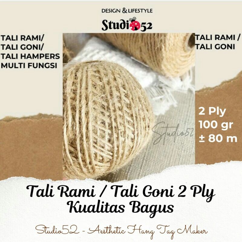 

Tali Goni / Tali Rami / Tali Polaroid Murah 2 Ply Grosir