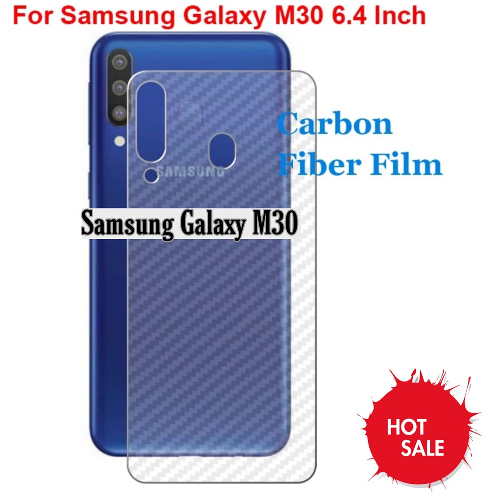 Garskin Samsung M30 Back Skin Handphone Protector Transparant