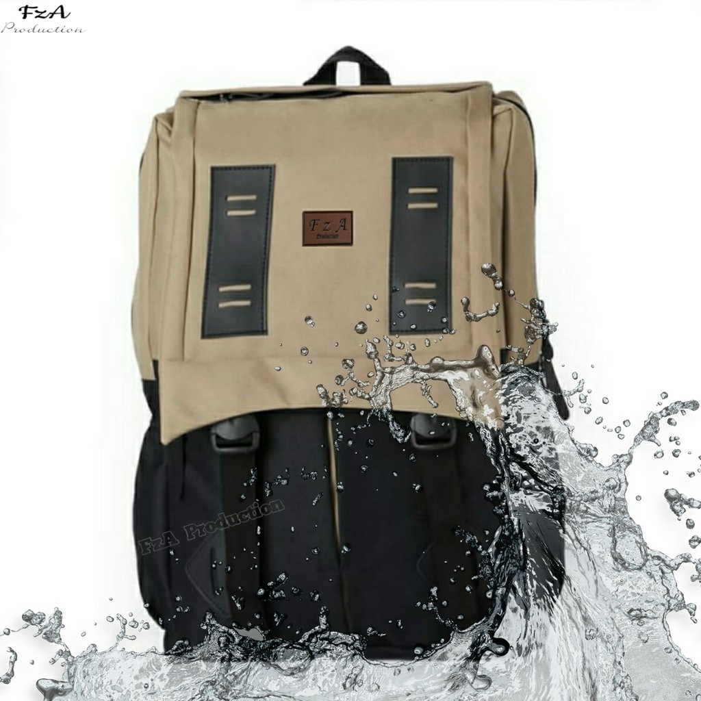 FzA Official - Tas Ransel Distro Casual Pria Wanita / Tas Ransel Laptop Backpack Sekolah Kuliah Distro Original Tas Punggung Laptop - BGE