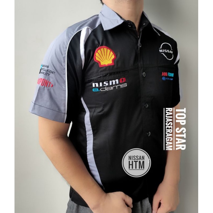 Baju Kemeja Seragam Otomotif Nissan Nismo Racing Bordir Komunitas
