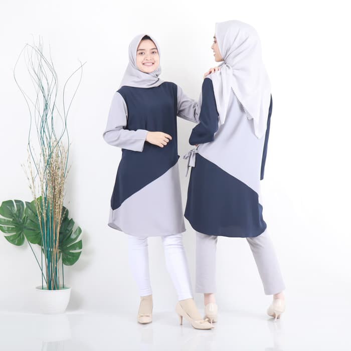 Aera Tunik Atasan Wanita Baju Tunik Remaja Muslim Wanita Kekinian 2020 Murah Terbaru Polos  Tunic