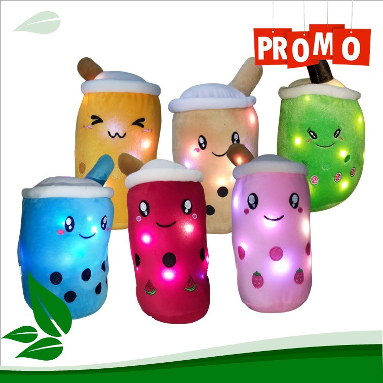 HOT PROMO Boneka Boba LED - Boneka lampu - Berkarakter - Boneka Berukuran Sedang L 35cm - unik/lucu/