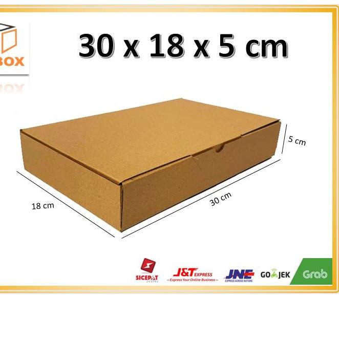 

(10pcs) Kardus 30x18x5 cm...Die Cut untuk kotak baju- Aksesoris- dll,