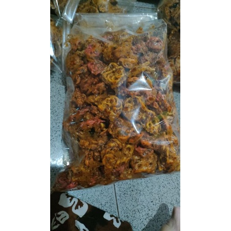 

SEBRING CIKRUH KERUPUK PEDO 500gr PEDAS GURIH BUMBU KACANG AROMA DAUN JERUK