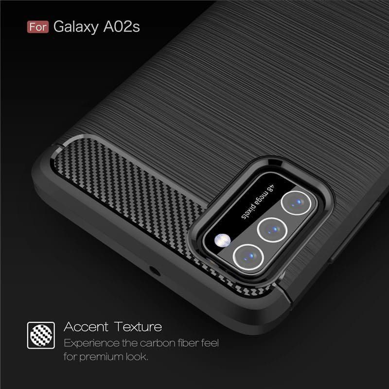 Case Samsung A02S Fiber Carbon Casing New 2021