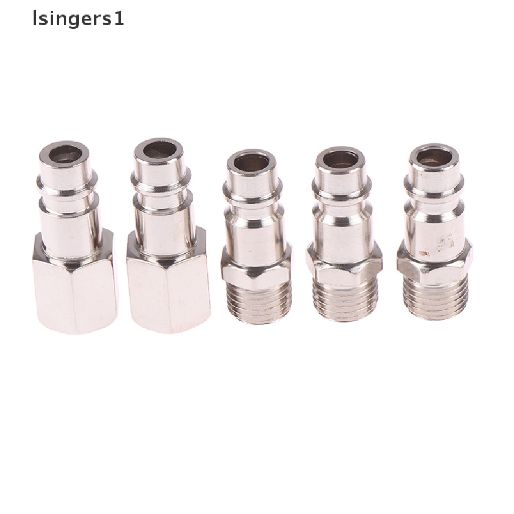 (lsingers1) 5pcs Konektor Kompresor Udara 1 / 4 &quot;bsp femal / male quick release