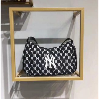 [IMPORTTMURAH] TAS WANITA SHOULDER BAG TAS BAHU HAND BAG MLB MONOGRAM JACQUARD NY YANKESS HOBO MINI BAG IMPORT #188444
