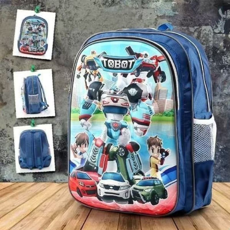 Tas Ransel EMBOS 3 DIMENSI / Tas Ransel Anak Laki-laki/Tas Sekolah Anak SD/Ransel karakter EMBOS