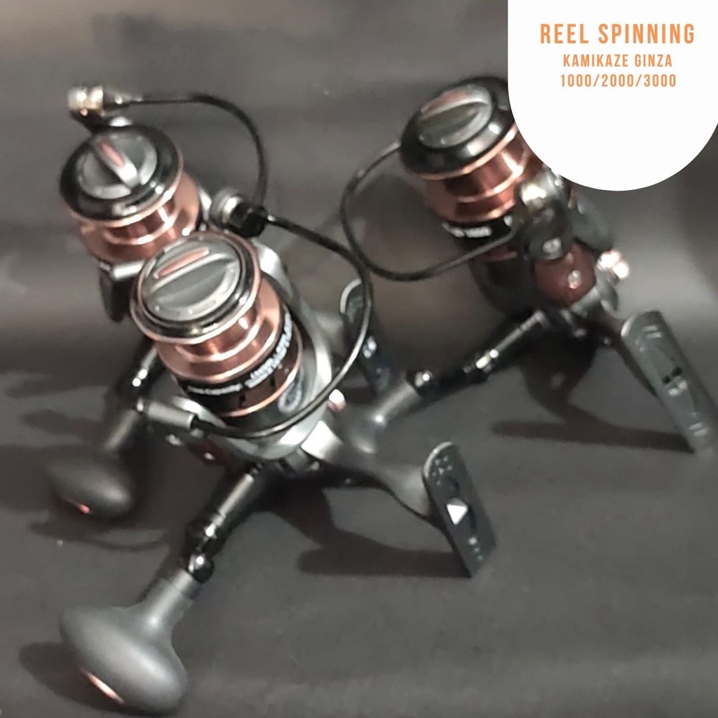 REEL PANCING SPINING KAMIKAZE GINZA  1000/2000/3000 REEL MURAH KUALITAS JAPAN