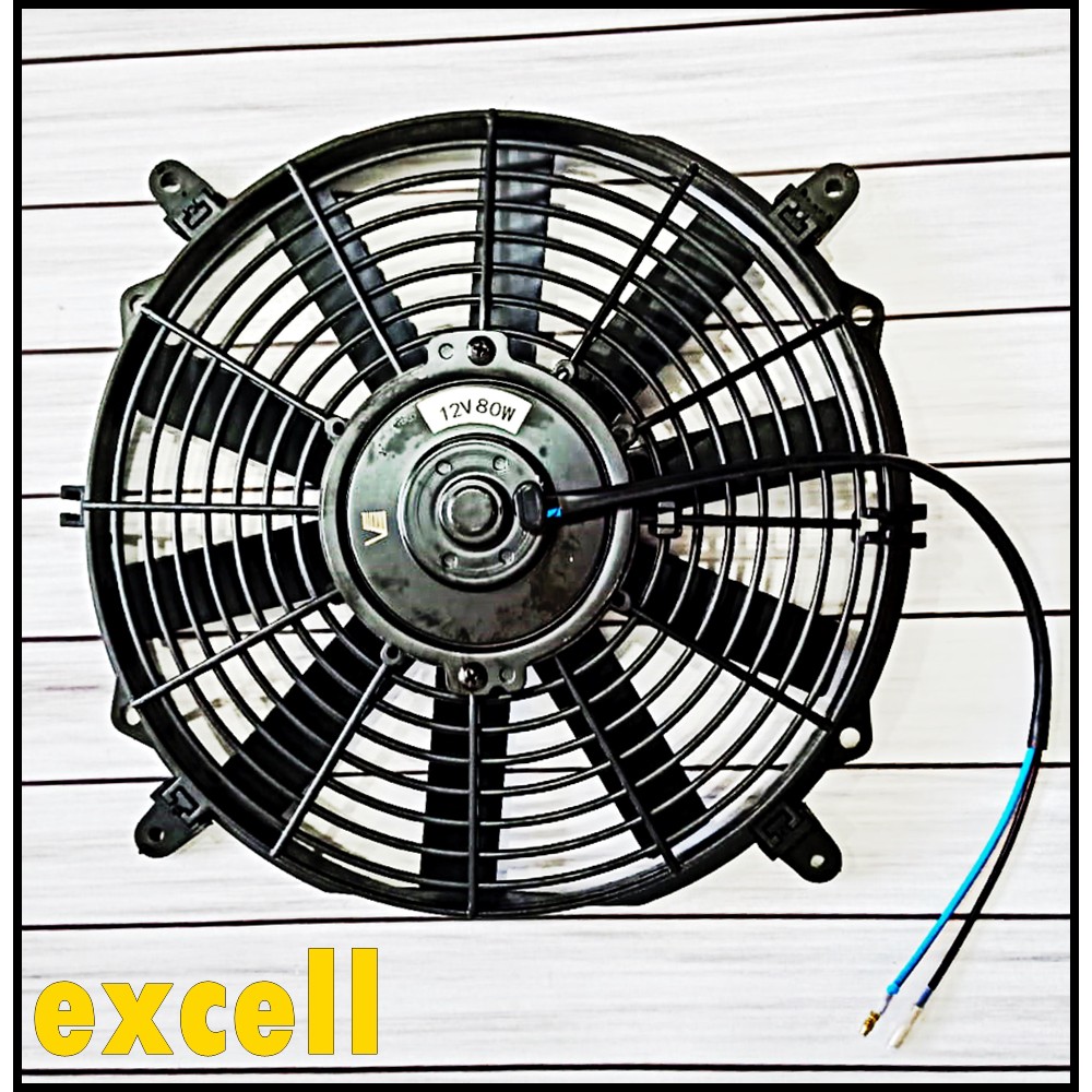 Extra Ekstra Fan Universal 12&quot; Inch Lurus Ac Mobil Radiator Condensor Kondensor 10 Daun