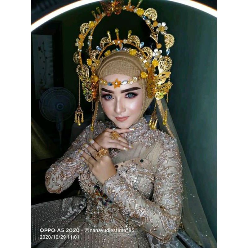 TERMURAH TERLARIS headpeace akar pengantin modern hiasan  