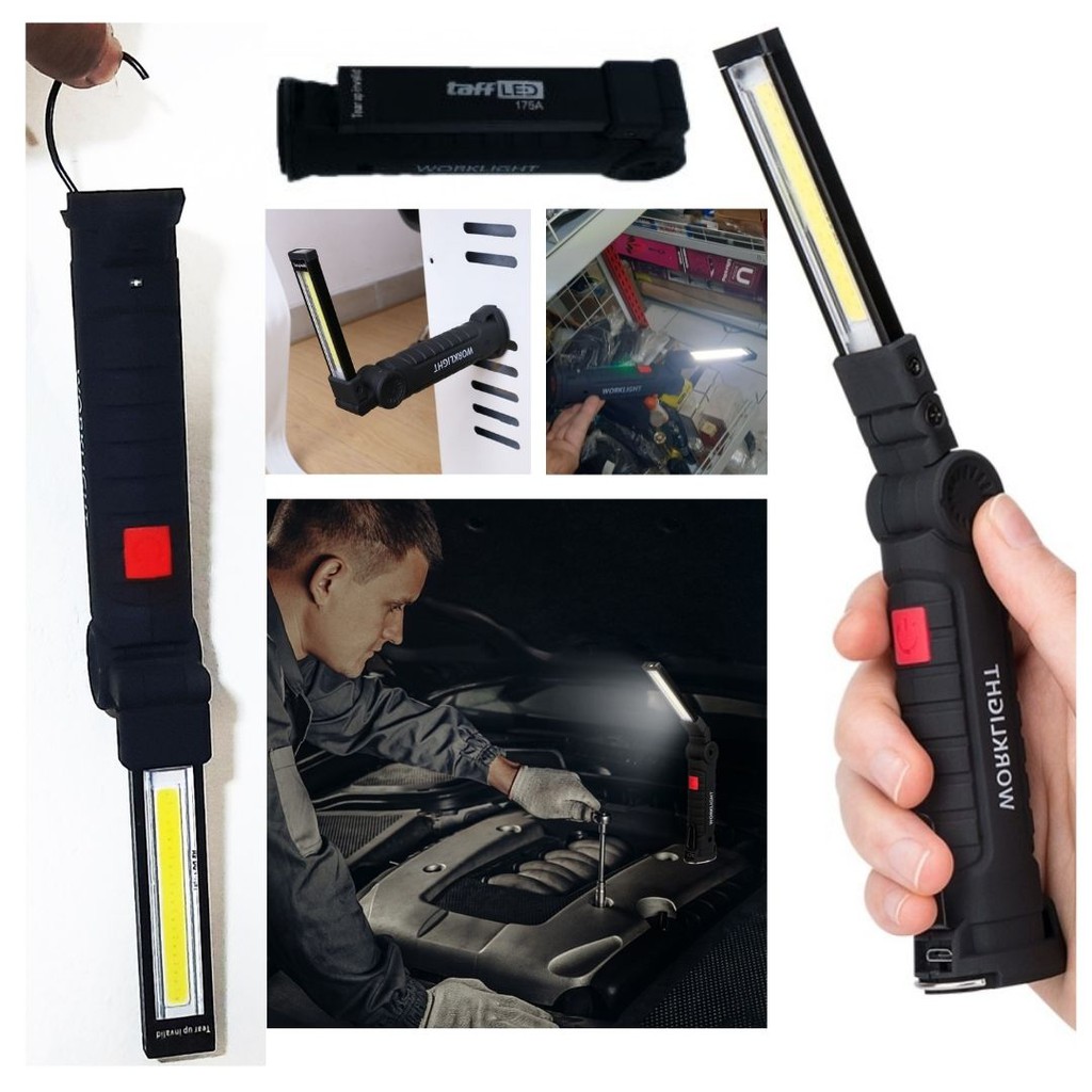 Senter Kerja Worklight HPL COB Magnetic 2000 Lumens Terang 111107