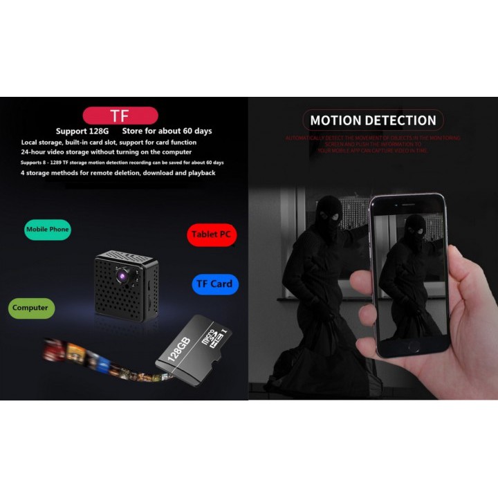 HDQ19 Mini Wireless 1080P Night Vision Motion Detection Smart Camera