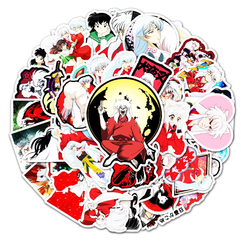 Zhang Riman Inuyasha kartun graffiti stiker bagasi laptop scooter dekoratif stiker