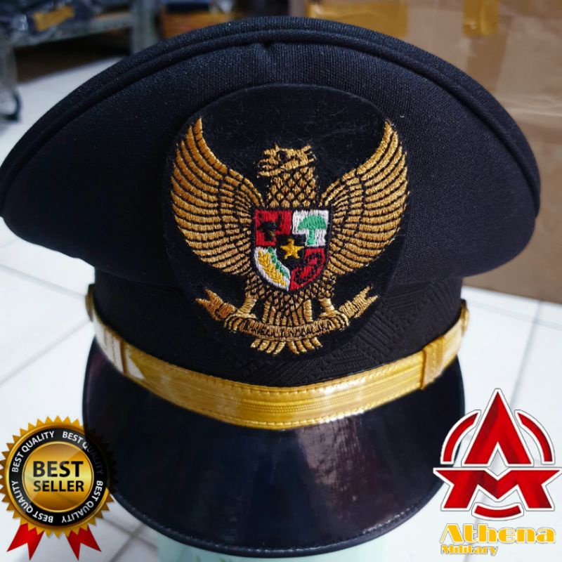 Topi Pet PDH Camat |Pet Camat PDH merek ciputat|Topi Pet camat