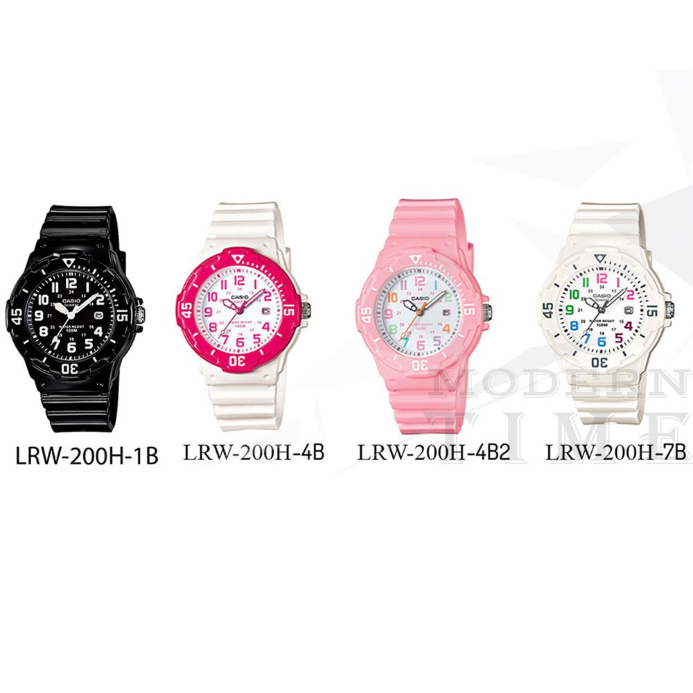Casio Original LRW-200H (Jam Tangan Unisex - karet - Analog)