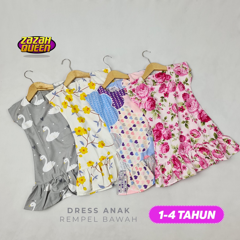 Premium Dress Aneka Dress Daster Anak Balita Bayi Rempel Bawah Premium All Series 1-4 Thn