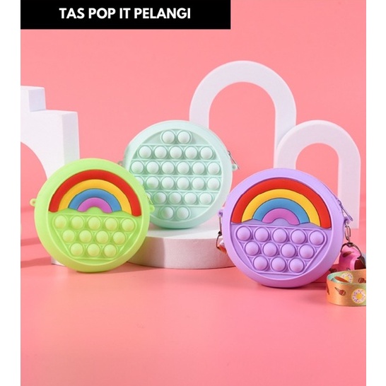 TAS ANAK POP IT JELLY / TAS POP IT ANAK SELEMPANG UNICORN / TAS POP IT ANAK TERMURAH - P-015