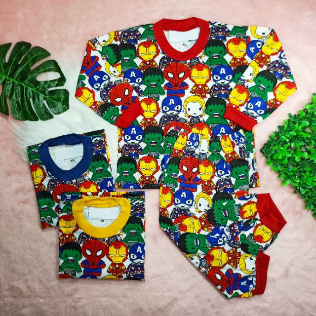 Ss#4002 Setelan Piyama Anak size 3-4tahun / Baju Tidur Anak / Baju Lengan Panjang