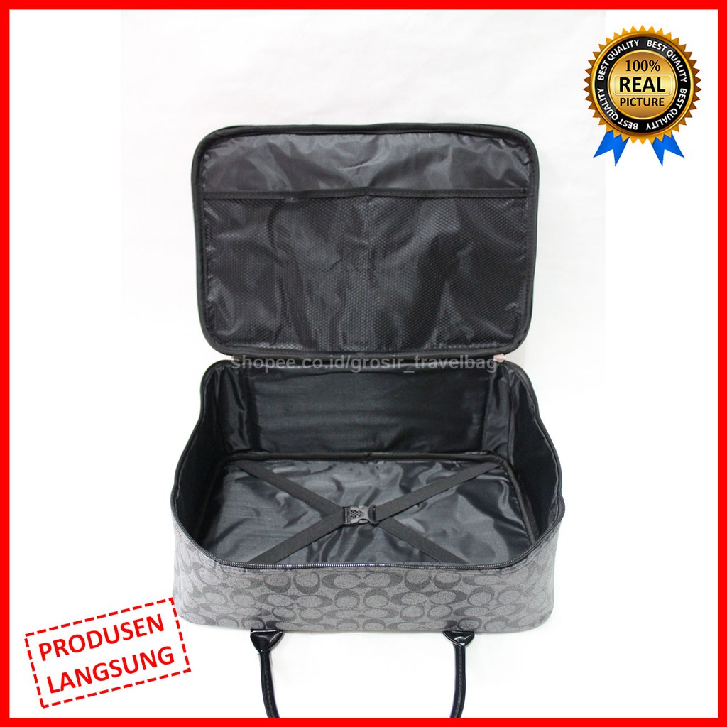 Travel Bag Premium CCP-04 / Tas Pakaian Kualitas Premium / Travel Bag Bahan Kulit PU Import / Tas M