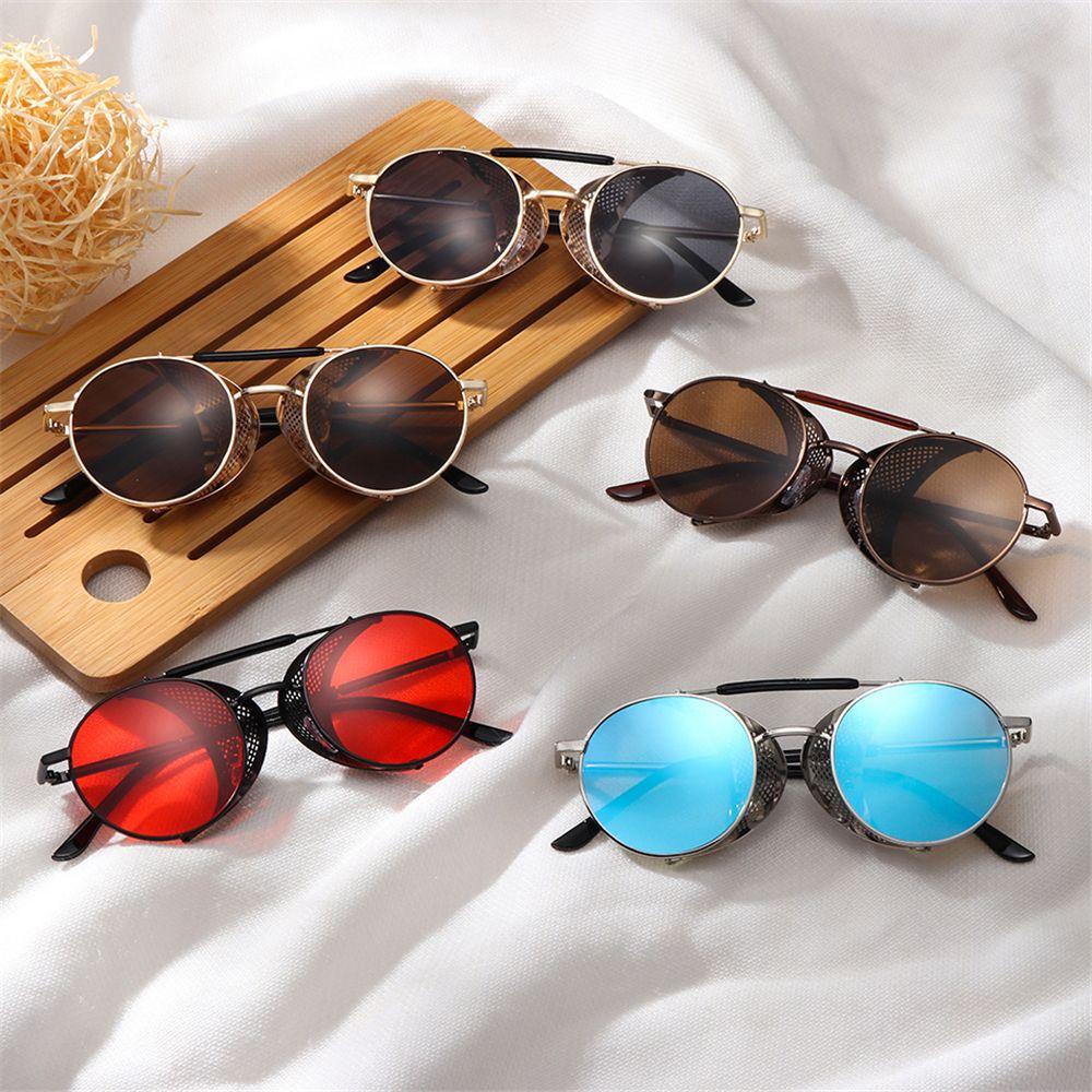 Lily Steampunk Sunglasses Gothic Side Protection Kacamata Perlindungan UV400