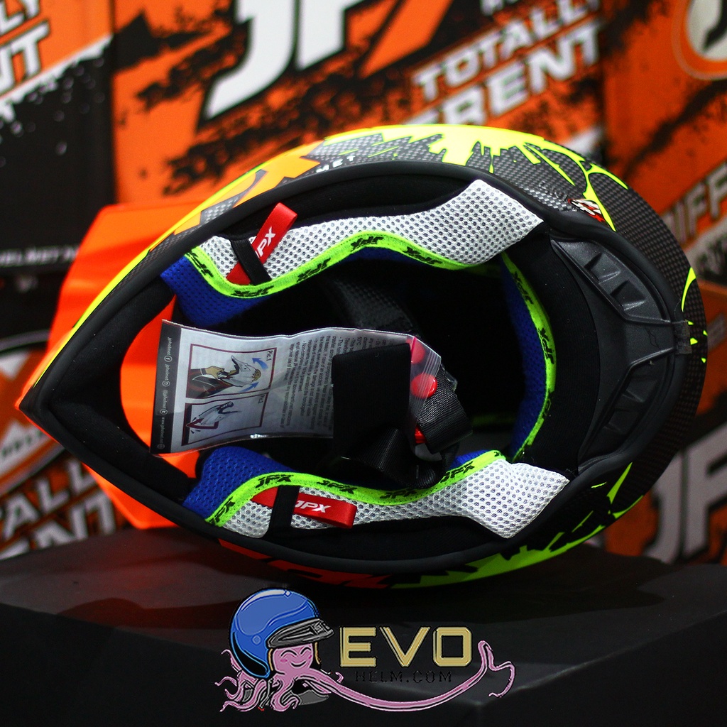 HELM JPX CROSS_FOX1 SERI X34 YELLOW - FLUO YELLOW DOFF + GOOGLE SNAIL (ONGKIR 2 KG) HELM JPX X34 YELLOW FLUO ORIGINAL HLEM JPX X34 HELEM JPX HELM KLX HELM JPX TERBARU