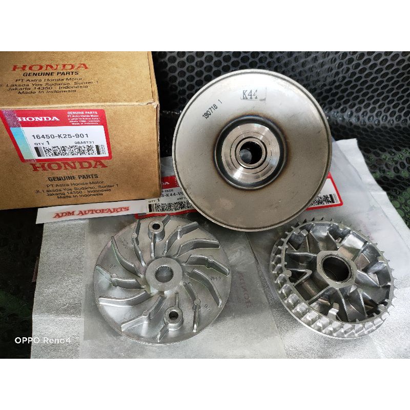 Pully only plus Kampas Ganda K44+Rumah roller only+kipas Beat esp Beat pop Beat street Scoopy esp Sc