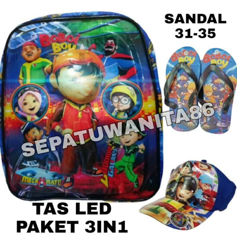 Tas ransel anak ultraman LED Tas anak laki laki KARAKTER/ULTRAMAN