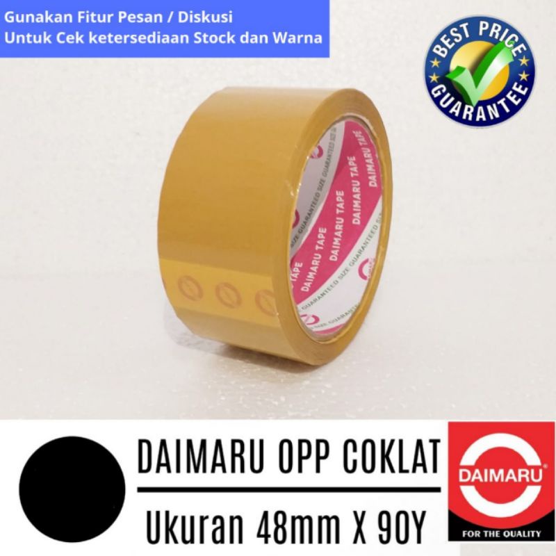 DAIMARU Lakban Opp Lakban Coklat Lakban Plastik