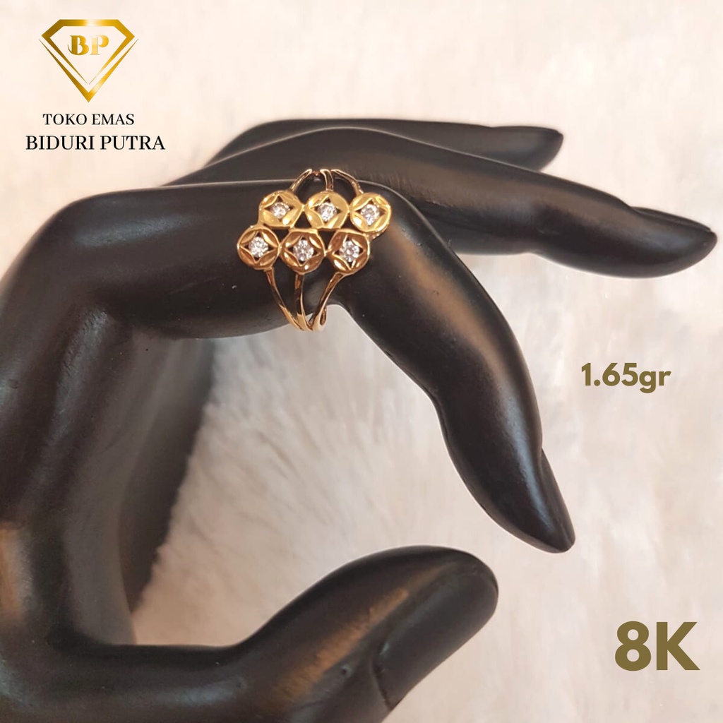 CINCIN VAR VARIASI MATA PERHIASAN EMAS ASLI KADAR 8K/375