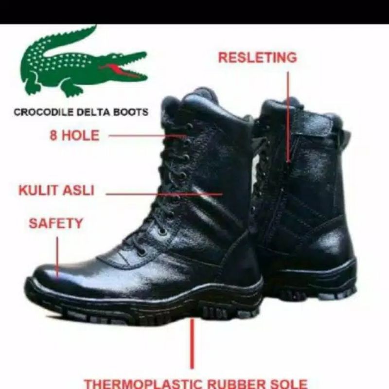 Sepatu boots pria PDL jatah di pakai tentara polisi