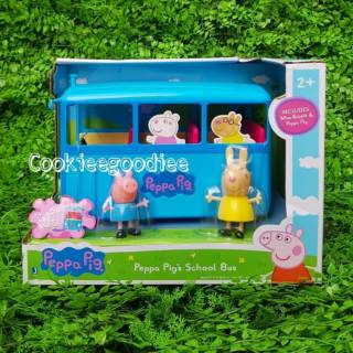 peppa pig school and bus playset