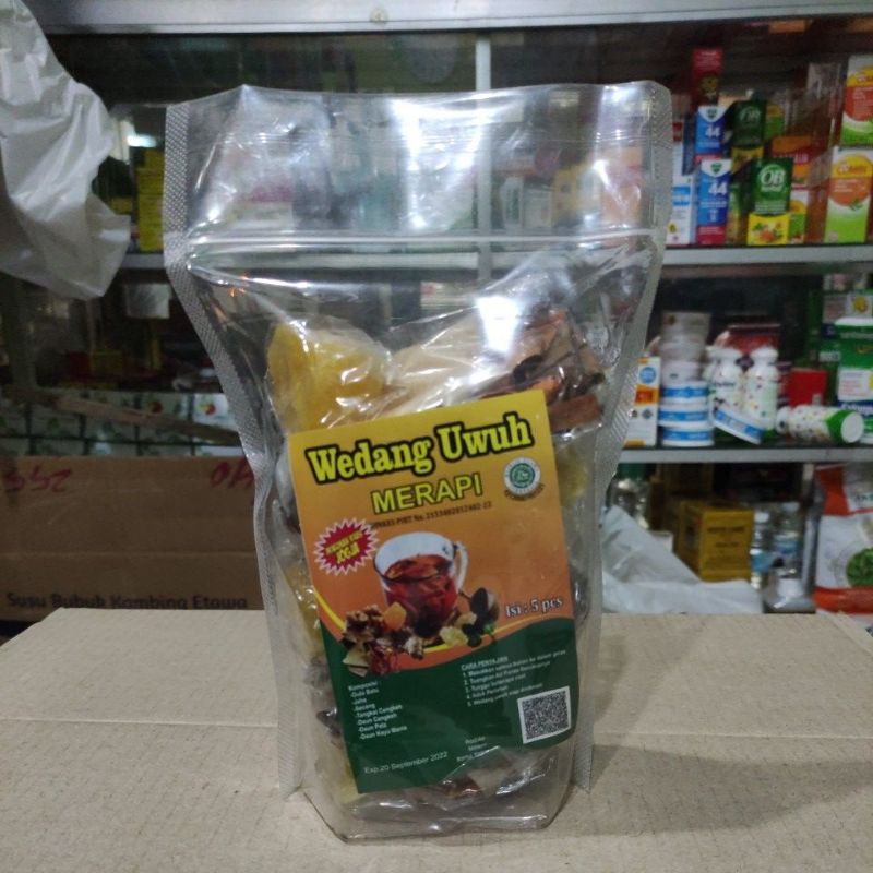 

0WEDANG UWUH KHAS JOGJA KOMPLIT REMPAH + GULA BATU isi 5 bungkus