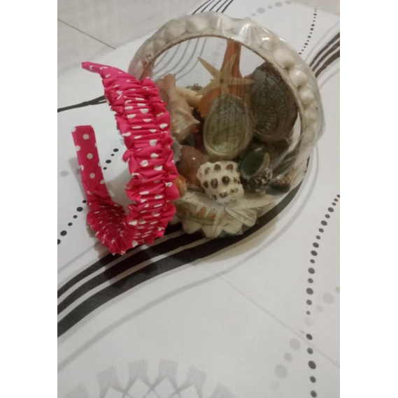 Bando scrunchie rufle motif/ Bando rufle motif