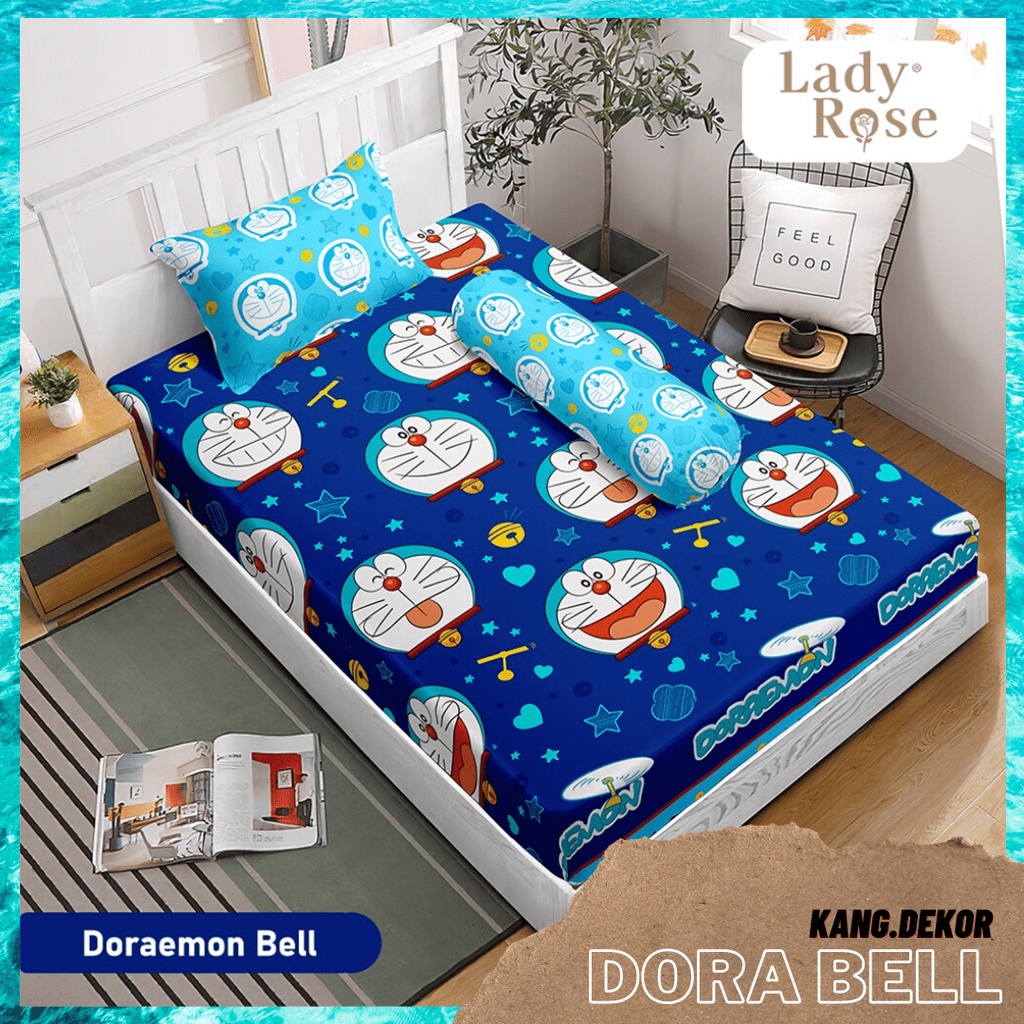 SPREI LADY ROSE SINGLE 120X200 NO 3 DORAEMON BELL KARAKTER KAMAR TIDUR ANAK SEPREI LADYROSE TERBARU PROMO MURAH PREMIUM ANTI LUNTUR SEPREI SEPRAI CANTIK SEPRE PROMO ANTI LUNTUR MOTIF LADYROSE PLUS SARUNG BANTAL SPREI LUCU ALAS KASUR SPREI ADEM