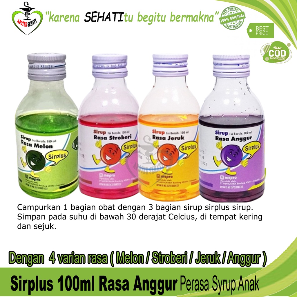 

BARU SIRPLUS 100ML (SIRUP MANIS CAMPURAN PUYER)